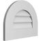 Ekena Millwork Round Top Surface Mount PVC Gable Vent: Non-Functional, w/ 3-1/2"W x 1"P Standard Frame, 18"W x 14"H GVPRT18X1401SN - alternate 5
